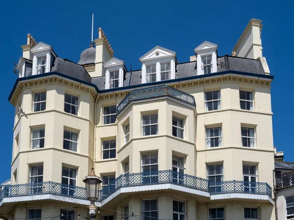 Eastbourne East Sussex Marea Britanie Iunie Vedere Hotelului Queens Din — Fotografie, imagine de stoc