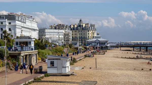 Ostbourne Ostsussex Juni Blick Auf Die Promenade Eastbourne Juni 2020 — Stockfoto