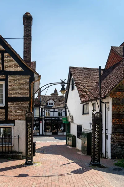 East Grinstead West Sussex Juni Utsikt Från Kyrkogården Till High — Stockfoto