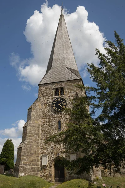 Fletching East Sussex July View Parish Church Andrew Mary Virgin — стоковое фото