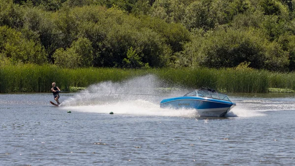 Felbridge Surrey August Water Skiing Wiremill Lake Felbridge Surrey August — Stock Photo, Image