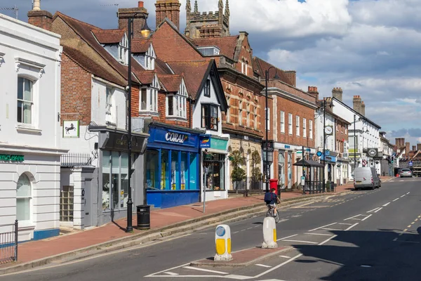 East Grinstead West Sussex August View Shops High Street East — стоковое фото