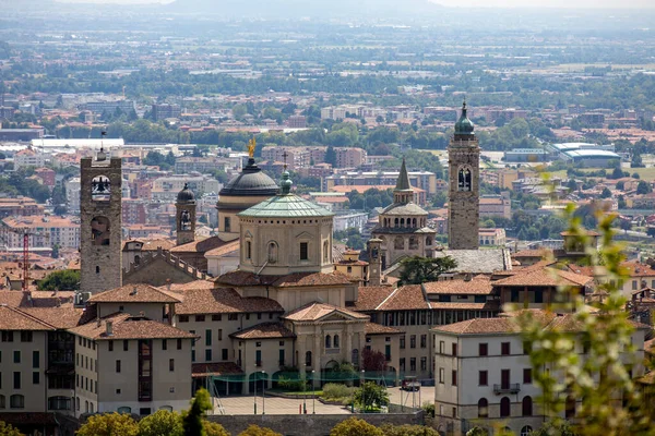 Bergamo Lombardia Italia Agosto Vista Dalla Città Alta Bergamo Agosto — Foto Stock