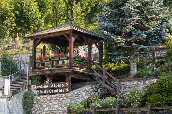 Candide Veneto Italien August Eingang Zum Alpengarten Candide Venetien Italien — Stockfoto