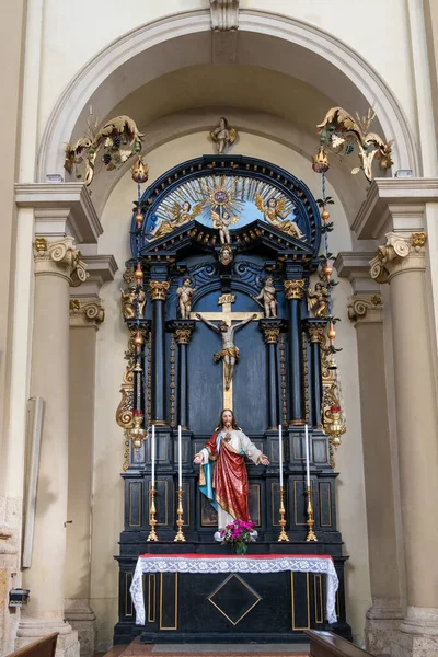 Kandide Veneto Włochy Sierpień Wnętrze Kościoła Santa Maria Assunta Candide — Zdjęcie stockowe