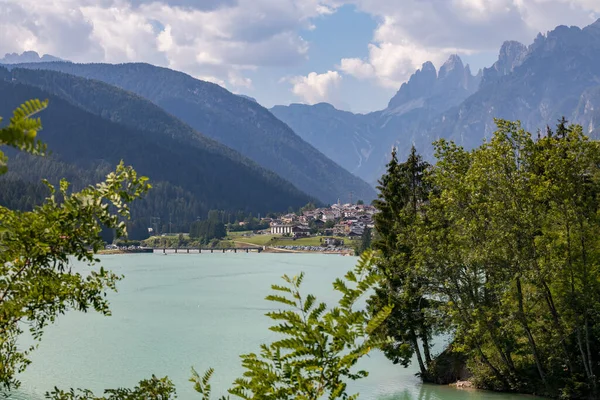 Auronzo Cadore Veneto Italien August Blick Auf Den See Santa — Stockfoto