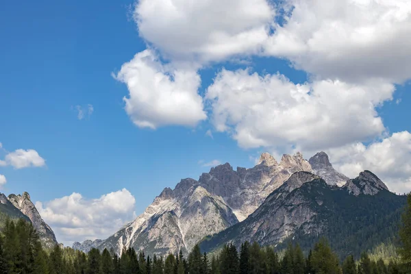 Vista Dos Três Picos Nas Dolomitas — Fotografia de Stock