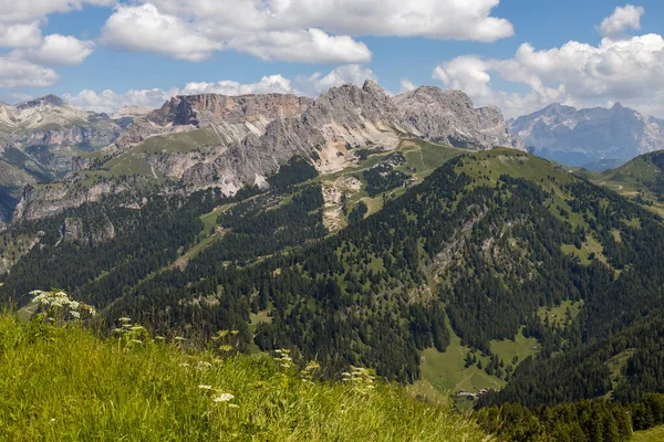 Zicht Dolomieten Bij Selva Zuid Tirol Italië — Stockfoto