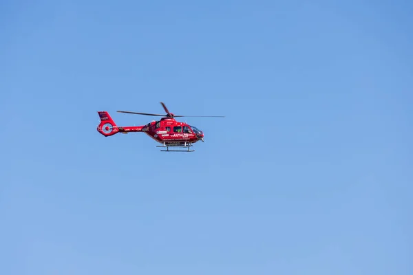 Fie Allo Sciliar South Tyrol Italy August Helicopter Flying Panorama — Stock Photo, Image