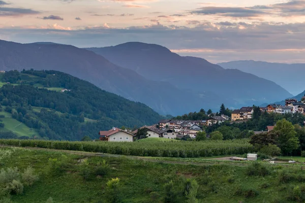 Fie Allo Sciliar Tirol Sul Itália Agosto Vista Campo Fie — Fotografia de Stock