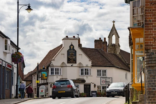 Midhurst West Sussex Září 2020 Pohled Hospodu Wheatsheaf Midhurstu Západním — Stock fotografie