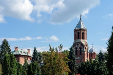 CURTEA DE ARGES, Wthe / ROMANIA - 16 Eylül: Curtea de Arges Wallachia Romanya 'daki İsa Kilisesi' nin dış görünüşü.