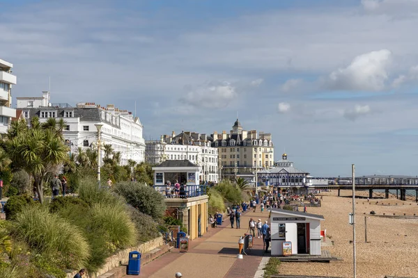 Eastbourne East Sussex Eylül 2020 Eastbourne Daki Gezinti Güvertesinin Görüntüsü — Stok fotoğraf