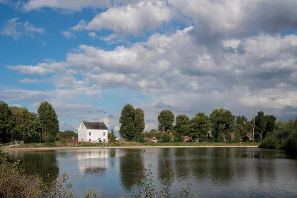 Ifield West Sussex Října Pohled Mlýn Jezírku Ifield Mill Ifieldu — Stock fotografie