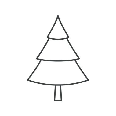 Köknar ağacı ana hatları çizimi.