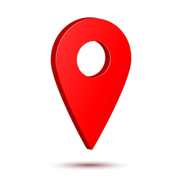 Icono de marcador de mapa vectorial que indica la ubicación. Diseño de elementos web. Lugar signo de navegación. — Archivo Imágenes Vectoriales