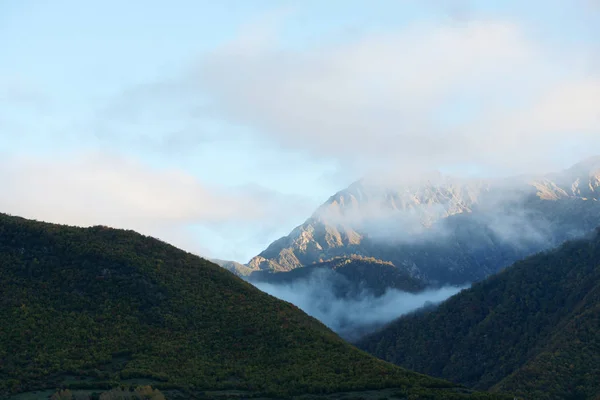 Pemandangan Pegunungan Sheki Kish Azerbaijan Oktober 2018 — Stok Foto