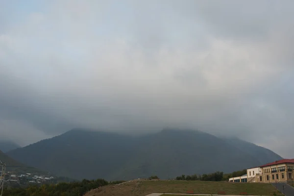 Pemandangan Pegunungan Sheki Kish Azerbaijan Oktober 2018 — Stok Foto