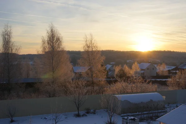 Frosts Banliyölerinde Özel Bir Arsa Üzerinde — Stok fotoğraf