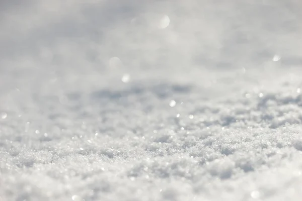 Λευκό Χιόνι Από Κοντά — Φωτογραφία Αρχείου