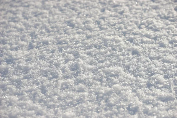 Weißer Schnee Aus Nächster Nähe — Stockfoto