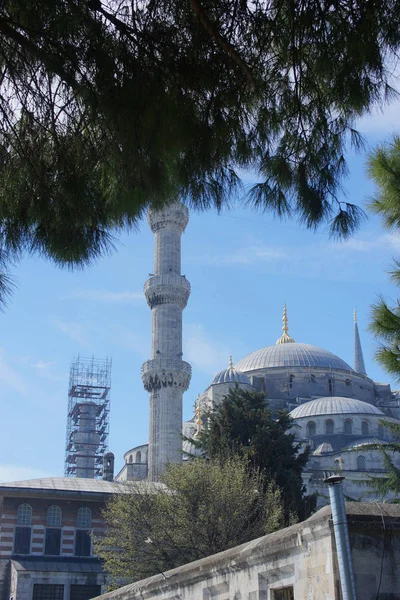 Modrá Mešita Restaurování Turecko Istanbul Březen 2019 — Stock fotografie