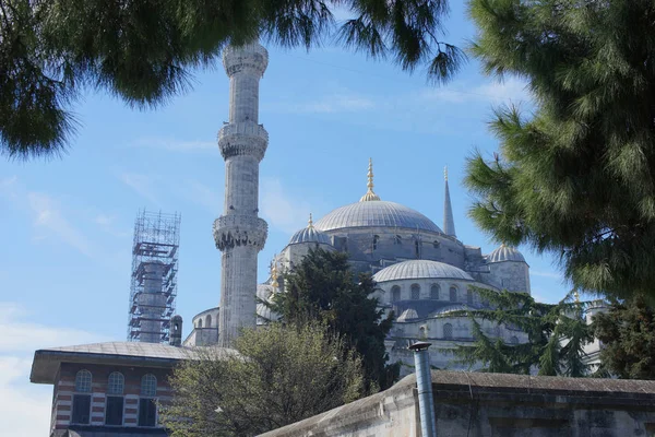 Blue Mosque Restoration Turkey Istanbul March 2019 — Stock Photo, Image