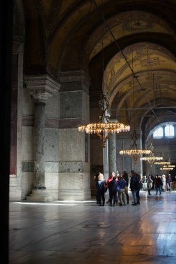 Ayasofya. Sultan Ahmet Mahallesi, Ayasofya Meydani, İstanbul, Türkiye. Mart 2019.