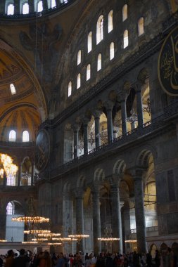 Ayasofya. Sultan Ahmet Mahallesi, Ayasofya Meydani, İstanbul, Türkiye. Mart 2019.