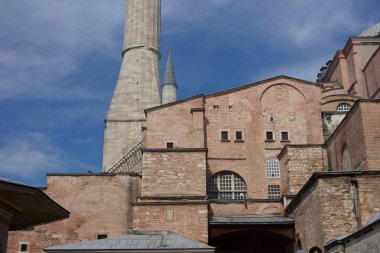 Ayasofya. Sultan Ahmet Mahallesi, Ayasofya Meydani, İstanbul, Türkiye. Mart 2019.