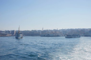 İstanbul'da su taşımacılığı, Mart 2018. Türkiye.