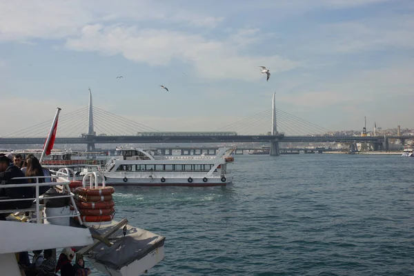 Water Vervoer Istanboel Maart 2018 Turkije — Stockfoto