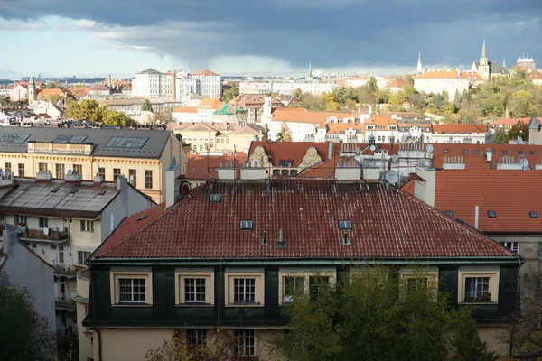 Вид Повітря Місто — стокове фото