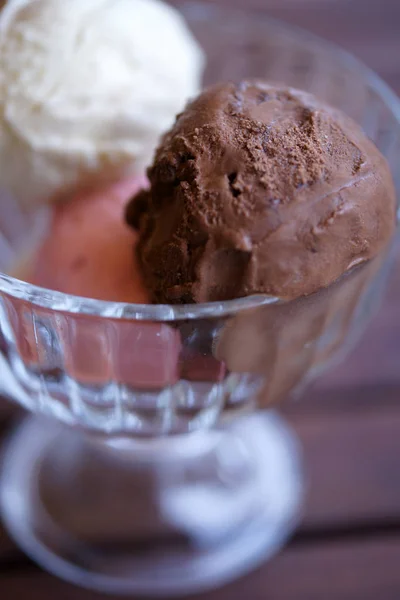 Scoops Ice Cream Ice Cream Bowl — Stock Photo, Image