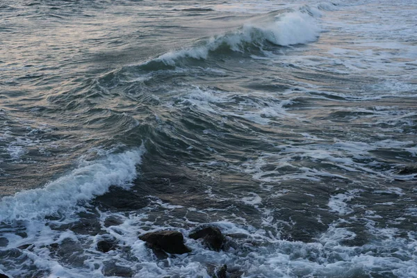 Bella Vista Sulla Spiaggia Tramonto — Foto Stock