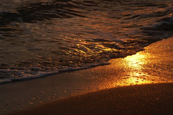 Waves Sea Sunset — ストック写真