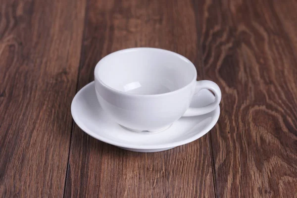 Λευκό Τσάι Σετ Ξύλινο Τραπέζι — Φωτογραφία Αρχείου