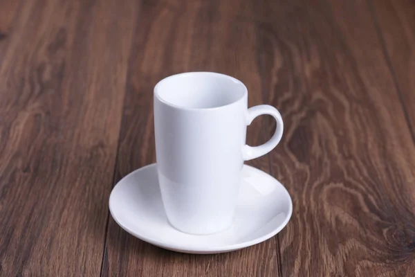 Biała Herbata Zestaw Drewniany Stół — Zdjęcie stockowe