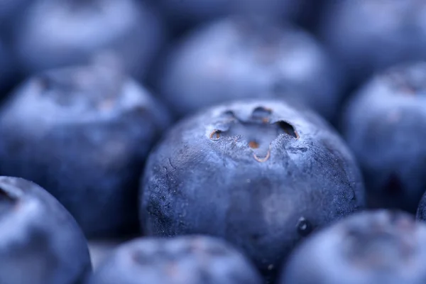 Close Raw Ripe Fresh Blueberries Background — 스톡 사진