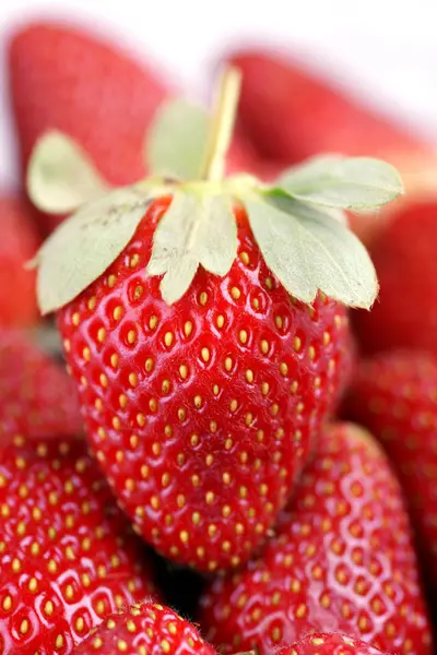 Red Ripe Strawberries Close — Stock Photo, Image