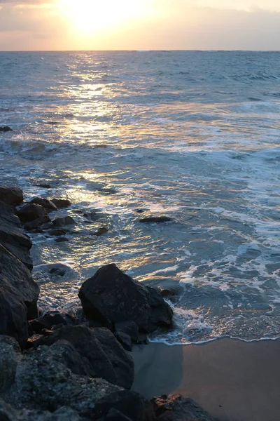 Hermosa Vista Playa Atardecer — Foto de Stock