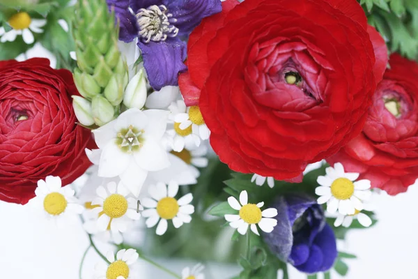 Boeket Met Verschillende Kleurrijke Bloemen — Stockfoto