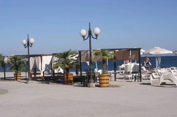 Blick Auf Den Strand Und Das Meer — Stockfoto