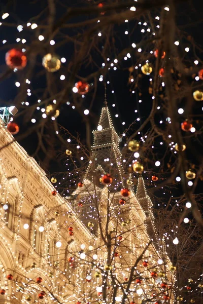 Christmas Decorations Street — Stock Photo, Image