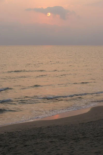 Waves Sea Sunset — Stock Photo, Image
