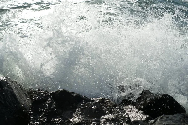 Хвилі Пляжі Моря Або Океану — стокове фото