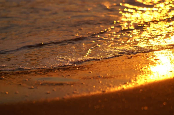 Waves Sea Sunset — ストック写真