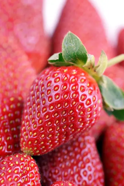 Red Ripe Strawberries Close — Stock Photo, Image