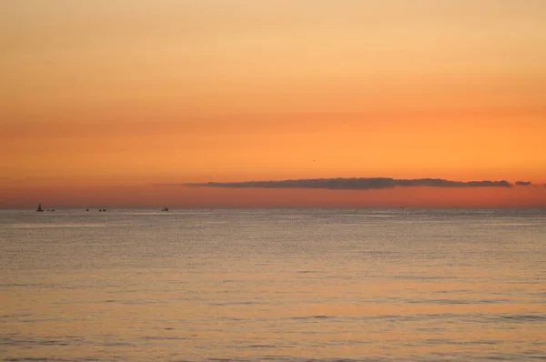 Hermoso Atardecer Sobre Mar — Foto de Stock