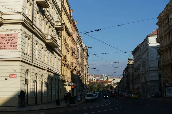 Streets Prague Autumn Year 2013 Czech Republic — Stock Photo, Image